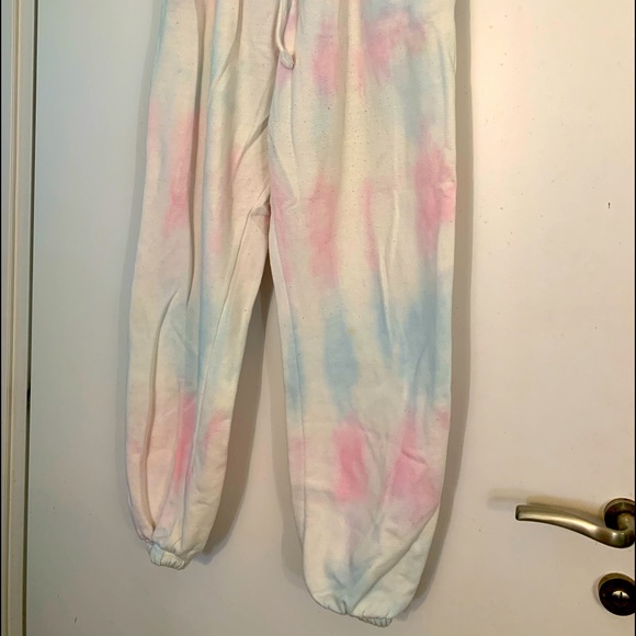 Authentic BROWN DYED GIRL Tie Dyed Cropped Sweat Suit - Picture 5 of 6